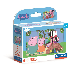 peppa pig rompecabezas 6 cubos (clementoni - 40659)
