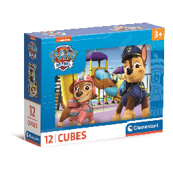 paw patrol rompecabezas 12 cubos (clementoni - 41194)