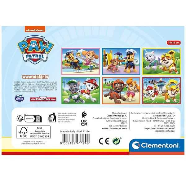 paw patrol rompecabezas 12 cubos (clementoni - 41194)