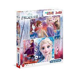 puzzle 2x60 pzas frozen ii (clementoni - 21609)