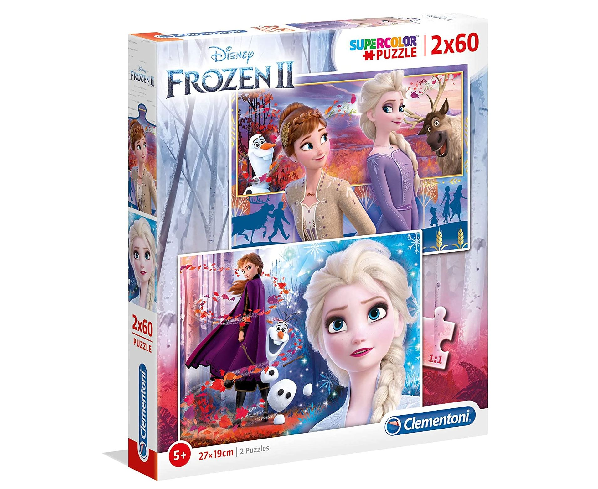puzzle 2x60 pzas frozen ii (clementoni - 21609)