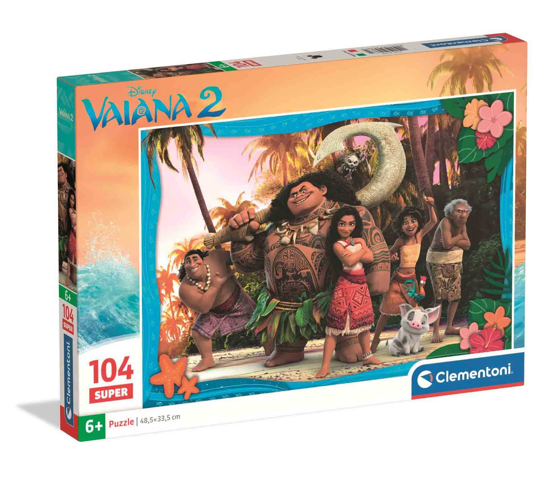 puzzle 104 pzas super disney vaiana ii (clementoni - 25787)