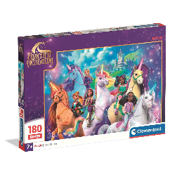 puzzle 180 piezas super unicorn academy (clementoni - 29802)