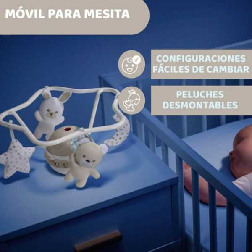 chicco movil de cuna con proyectror arcoiris neutral (artsana - 10410)