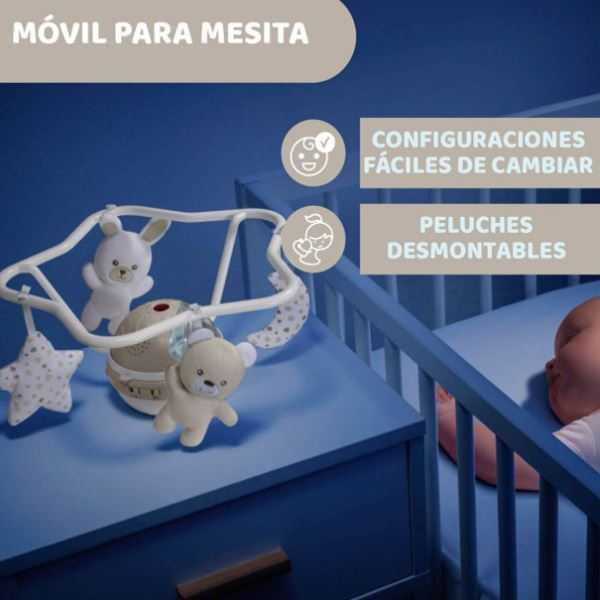 chicco movil de cuna con proyectror arcoiris neutral (artsana - 10410) chicco movil de cuna con proyectror arcoiris neutral (artsana - 10410)