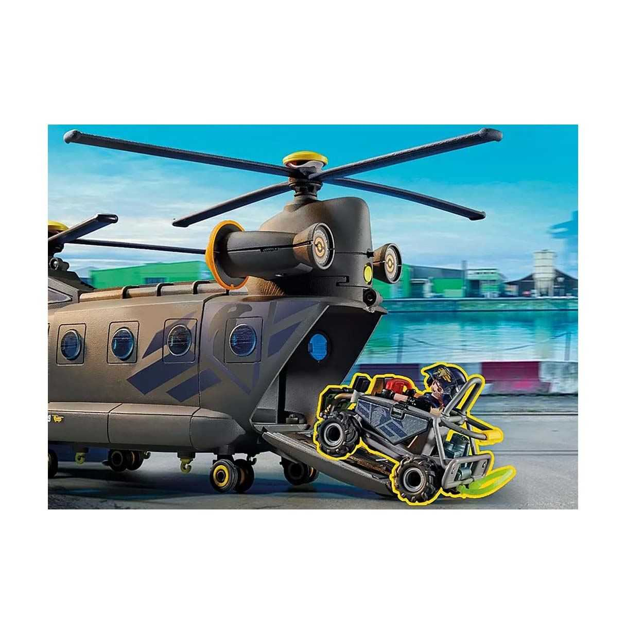 playmobil fuerzas especiales helicoptero (playmobil -  71149)