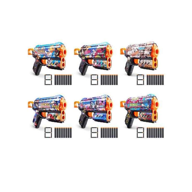 x-shot pistola de dardos flux sonic surtidas (zuru - 36648)