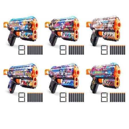 x-shot pistola de dardos flux sonic surtidas (zuru - 36648)
