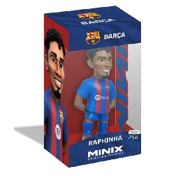 minix figura 12 cms. f.c.barcelona raphinha (bandai - mn21482)