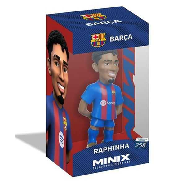 minix figura 12 cms. f.c.barcelona raphinha (bandai - mn21482)