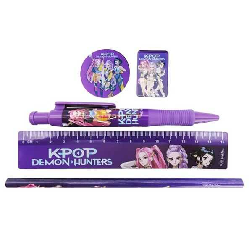 k-pop demon hunter set de papeleria 5 piezas (cyp import - sr2511456)