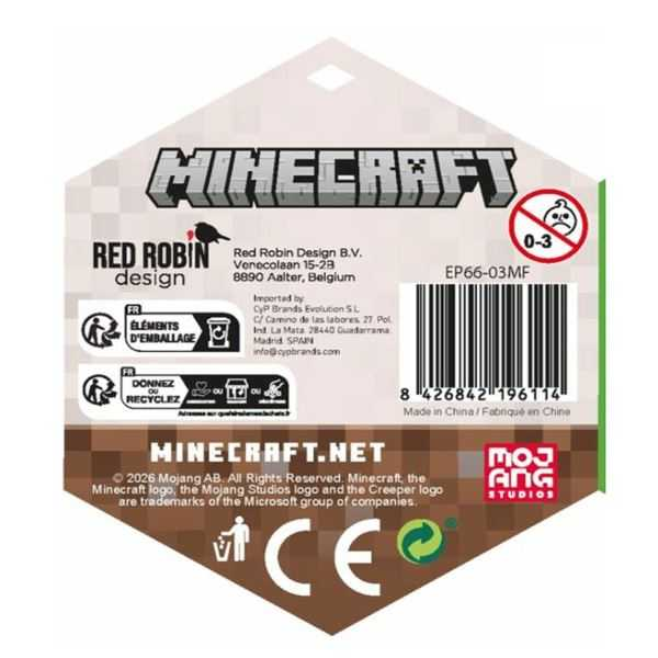 minecraft plumier 3 pisos con material escolar (cyp import - ep66-03mf)