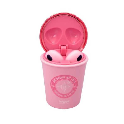 wow generation auriculares inalambricos en forma de vaso rosa (kids licensing - wow00159)