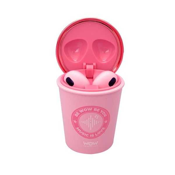 wow generation auriculares inalambricos en forma de vaso rosa (kids licensing - wow00159) wow generation auriculares inalambricos en forma de vaso rosa (kids licensing - wow00159)