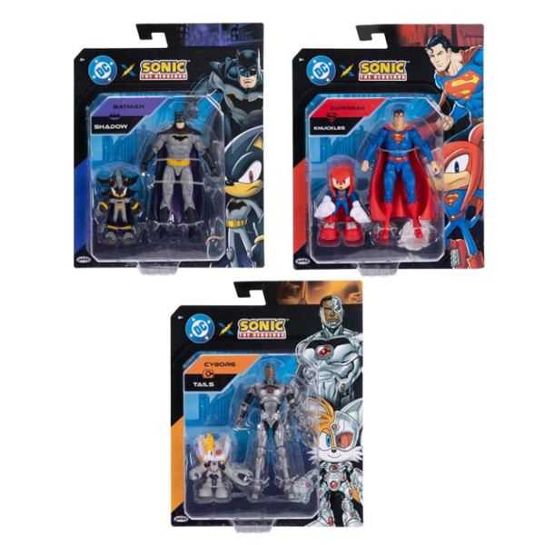 sonic x dc multipack de figuras de 7 y 15 cm serie 2 (jakks pacific - 42898gm)