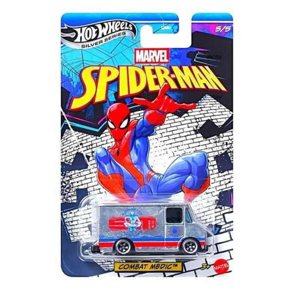 hot wheels silver series marvel spiderman (mattel - gdg83) hot wheels silver series marvel spiderman (mattel - gdg83)