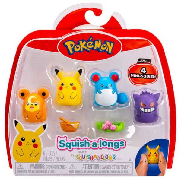 squishalongs pack de 4 figuras pokemon surtidas (jazwares - sqal0067) squishalongs pack de 4 figuras pokemon surtidas (jazwares - sqal0067)