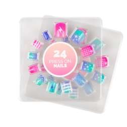 wow generation set de 24 uÑas adhesivas (kids licensing - wow00178)