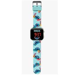 stitch reloj led (kids licensing - las4039)