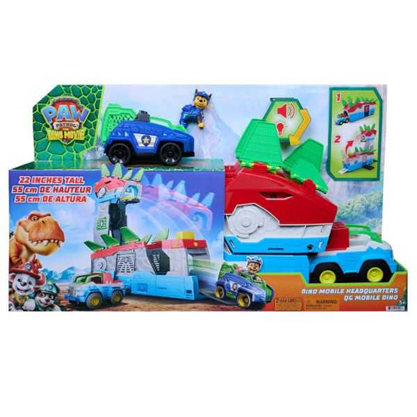 paw patrol vehiculo centro de mando dino (spin master - 6076044)