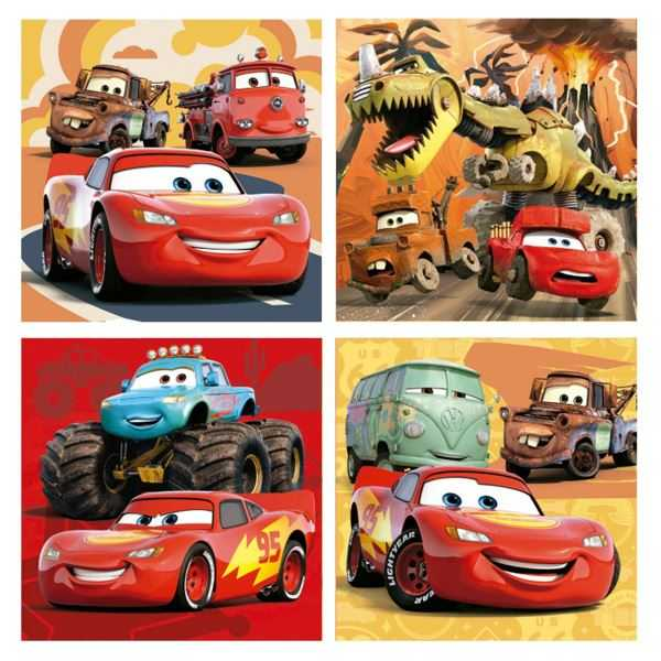 puzzle maleta progresivo cars pixar (educa - 19677)