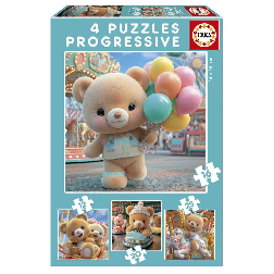 puzzle 6-9-12-16 piezas progresivo ositos en el parque  (educa - 20500)