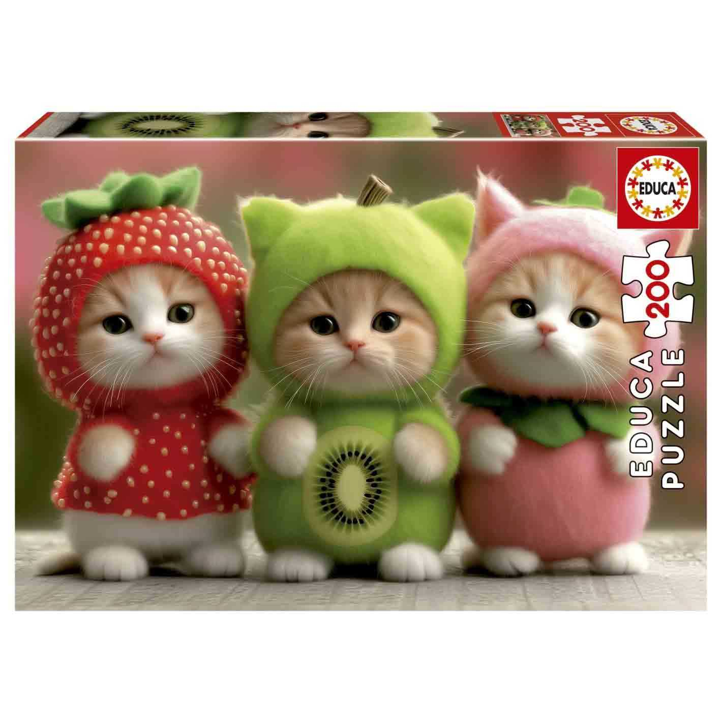 puzzle 200 piezas gatitos frutales (educa - 20496) puzzle 200 piezas gatitos frutales (educa - 20496)