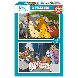 puzzle 2x48 piezas disney animals (educa - 19996)