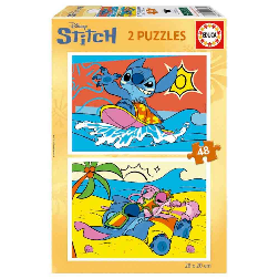 puzzle 2x48 piezas lilo & stitch (educa - 20466)