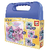puzzle maleta progresivo stitch azul (educa - 20472)