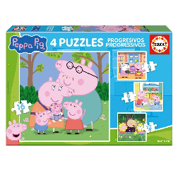 puzzle 6-9-12-16 pzas progresivo peppa pig (educa - 20325)