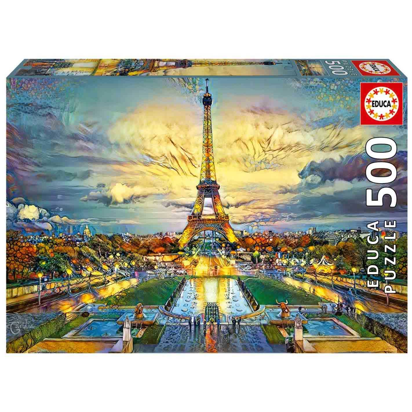 puzzle 500 pzas torre eiffel (educa - 19621)