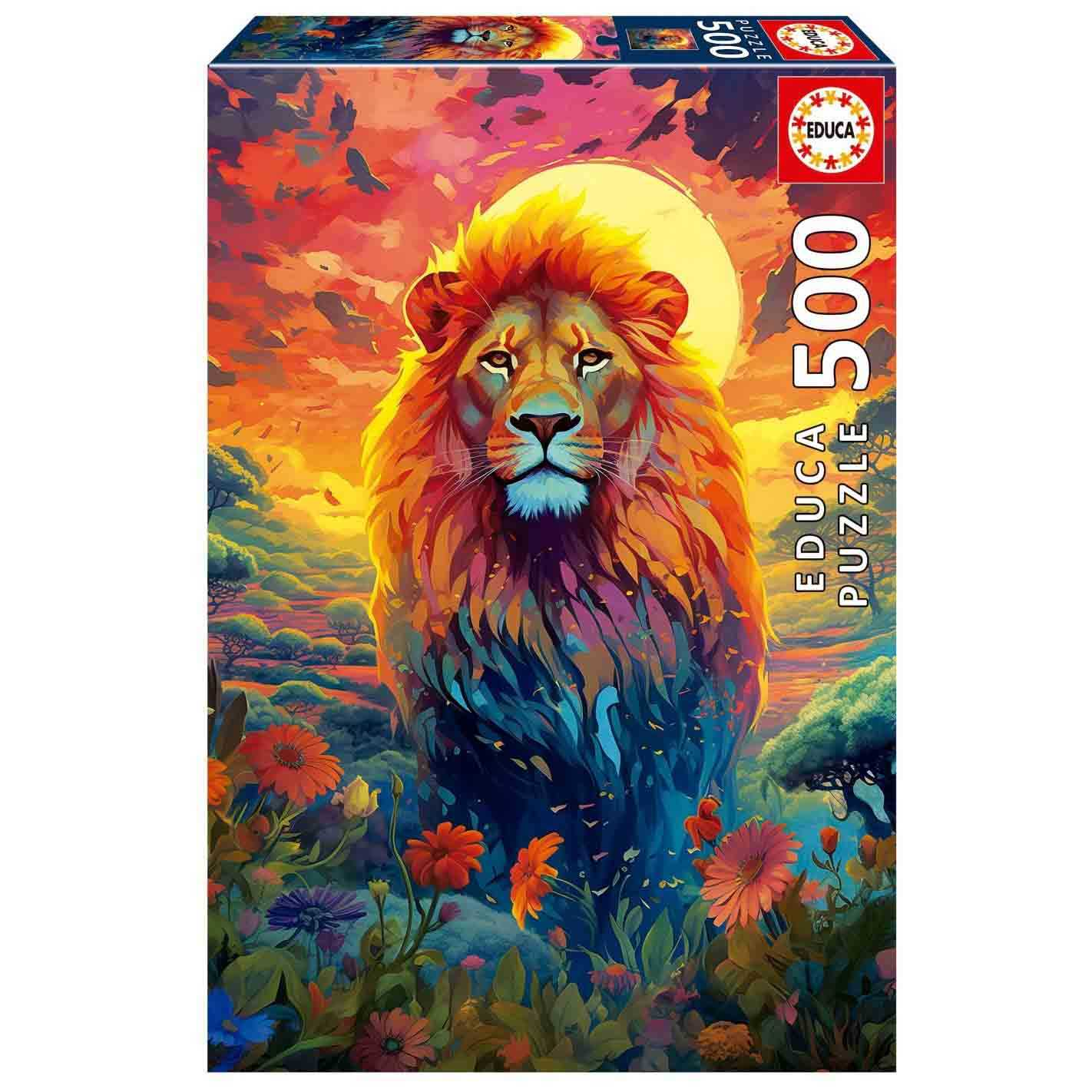 puzzle 500 pzas mirada majestuosa del leon (educa - 20261)