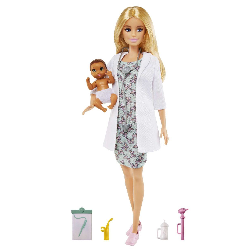 barbie doctora con bebé( mattel gvk03)