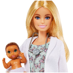 barbie doctora con bebé( mattel gvk03)