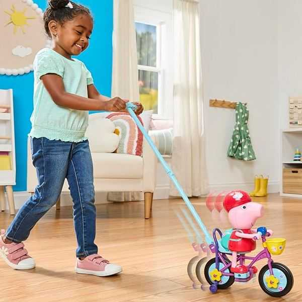 peppa pig pedaleando con peppa (hasbro - g21775n0)