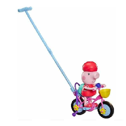 peppa pig pedaleando con peppa (hasbro - g21775n0)