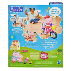 peppa pig pedaleando con peppa (hasbro - g21775n0)