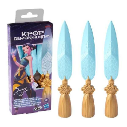 k-pop demon hunters set de dagas magicas de zoey (hasbro - g47875l0)