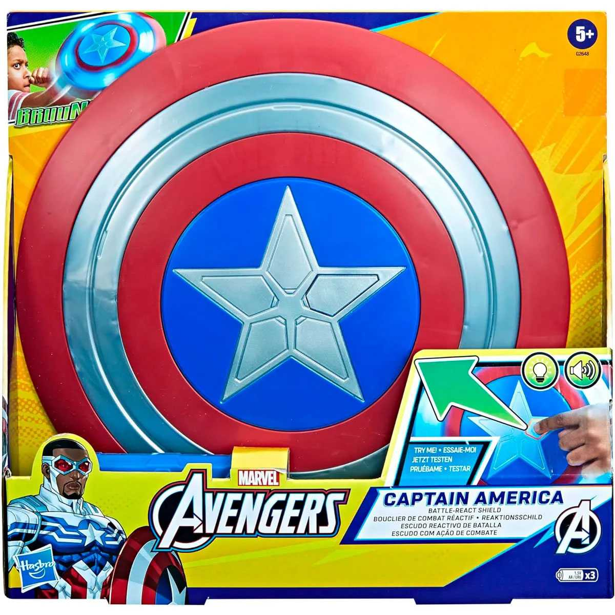 avengers movie 5 escudo capitan america (hasbro - g26485l2)