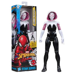 spiderman figura titan ghost spider (hasbro - g28585x0)