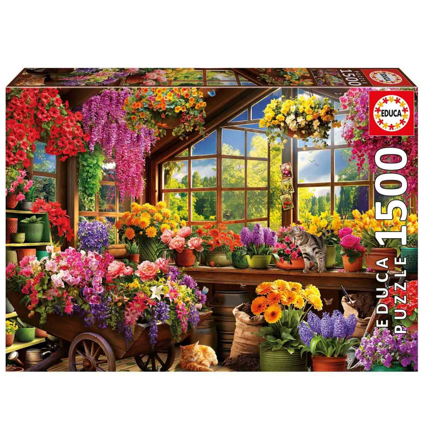 puzzle 1500 piezas cobertizo de jardineria (educa - 20567)
