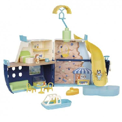 moose bluey barco de crucero (moose toys - 19393)