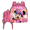minnie mochila infantil 25 x 22 x 10 cm (new import - nw1809) minnie mochila infantil 25 x 22 x 10 cm (new import - nw1809)