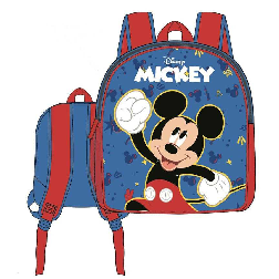 mickey mochila infantil 25x22x10 cm (new import - nw1816)