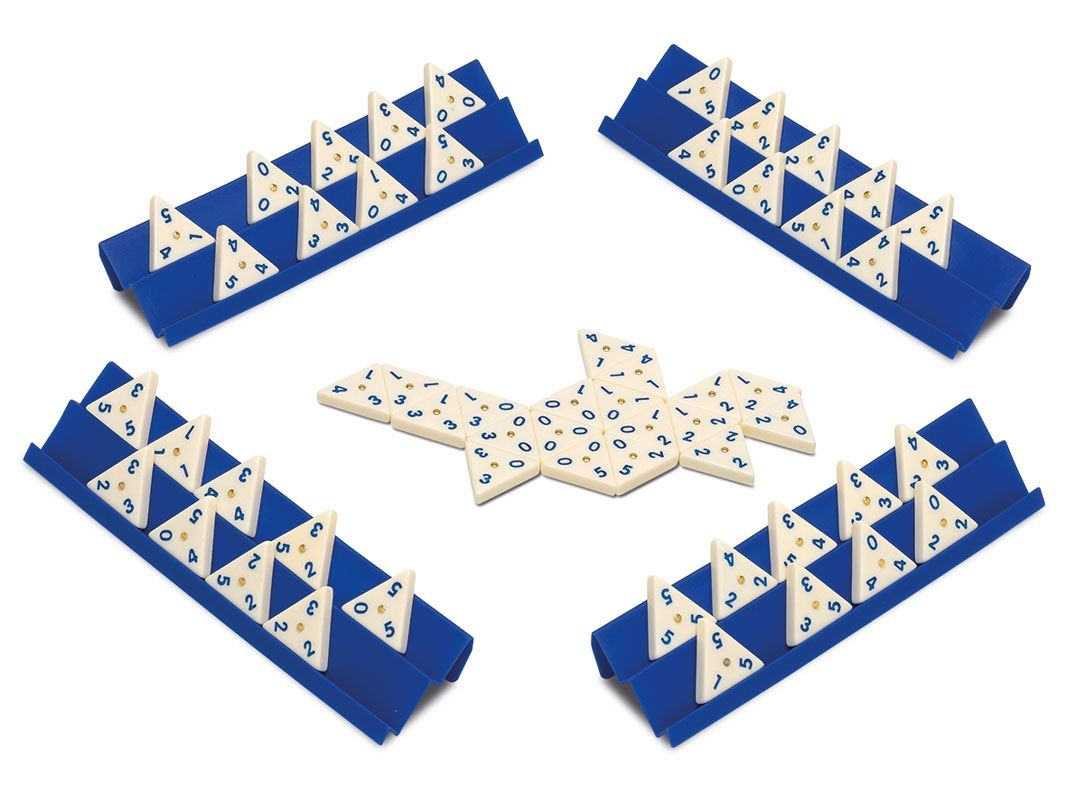 domino triangular metal box