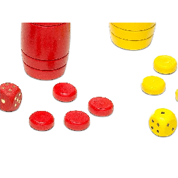 parchis oca tablero madera