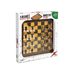 ajedrez tablero madera