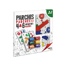 tablero parchis 4 y 6 madera