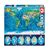 puzzle neon 1000 piezas mapamundi fisico (educa - 16760)
